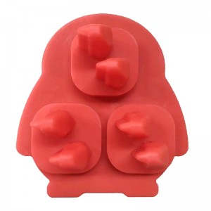 Silicone 3d Penguin Ice Cube Cube, glace moule whisky glace moule Formes amusantes, Formes amusantes en silicone avec entonnoir pour cocktails, bourbon, brandy, cadeau de whisky pour hommes