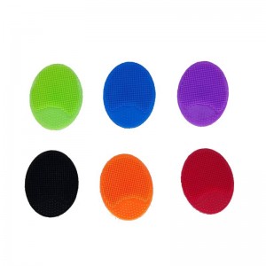 Brossenettoyantenettoyage en silicone, Silicone OVAL Nettoyage pour le visage Brosse en siliconenettoyant pour le visage