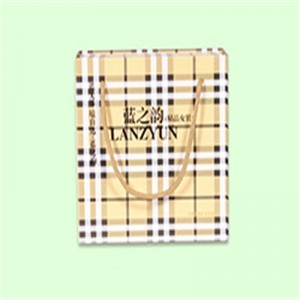 Sac en papier à carreaux