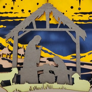 Décoration artisanale en bois 3D