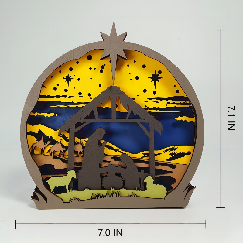 Décoration artisanale en bois 3D