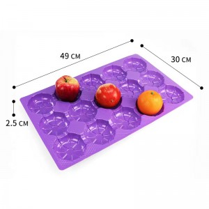 Afficher le plateau de fruits 490 * 300 * 25 mm 15 rainures