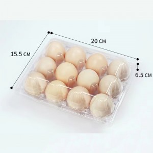 Plateau d\'oeuf 200 * 155 * 65 mm 12 rainures 3 * 4