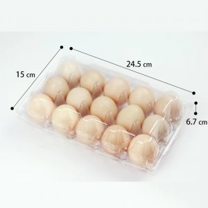 Plateau d\'oeuf 245 * 150 * 67 mm 15 rainures 42 g