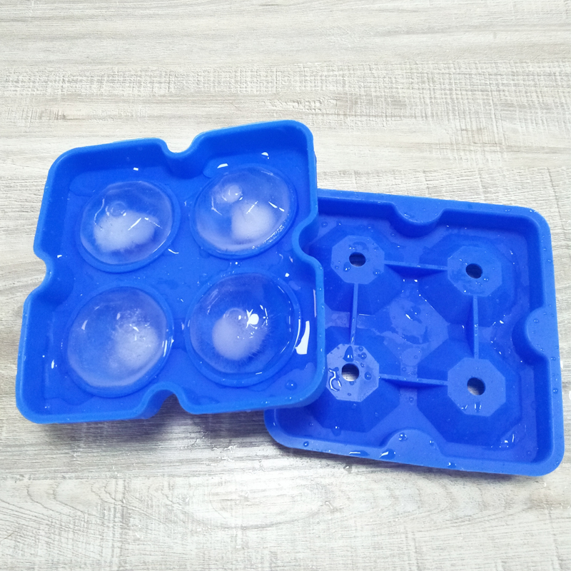 Diamant Flexible Silicone Ice Cube Cube Moule, fabrique quatre diamants géants, moule à glace en silicone à libération facile, pour le whisky, les cocktails et les boissons à jus,
