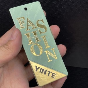 Processus d\'impression en doré Carte suspendue