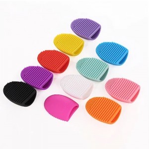 Makeup Brush Cleaner Mat Silicone Cleant Cleaning tampon Lavage de la plate-forme Scurve