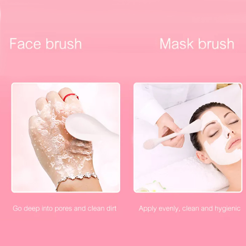 Outils d'application de masque - applicateur de brosse à masque en silicone et spatule de massage pour argile, crème, gel et masques de boue - Cadeaux d'outils de beauté