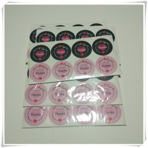 Autocollant d\'étiquette circulaire