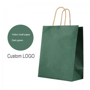 Sac en papier marron coloré