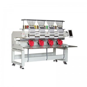 Machine de broderie informatisée à quatre têtes à grande vitesse
