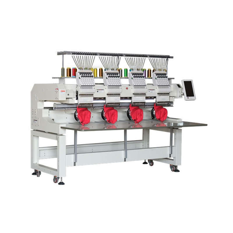 Machine de broderie informatisée à quatre têtes à grande vitesse