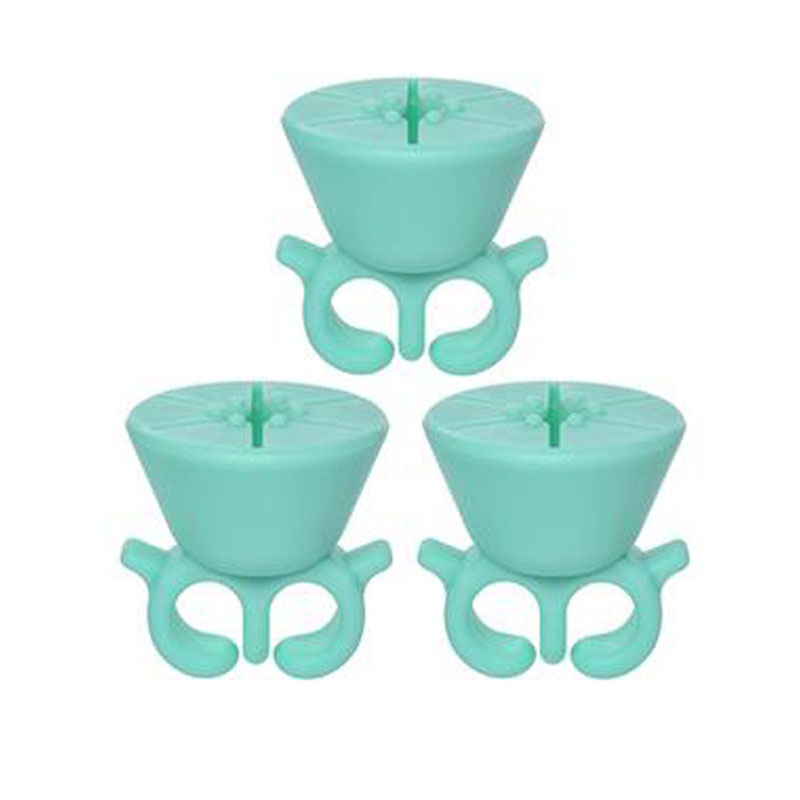 Porte-ongles portable Anneau d'ongle Outils de polissage des ongles accessoires de l'ongle en silicone