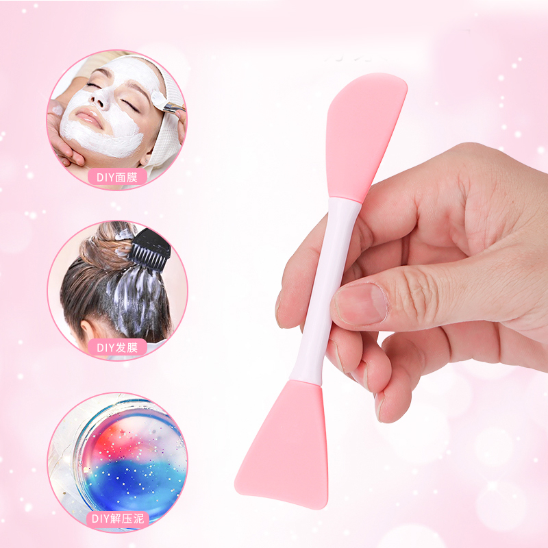 Outil de mélange de masque en silicone - applicateur de pinceau en silicone et spatule de massage pour le mélange de masque de boue - Cadeau d'outils de beauté