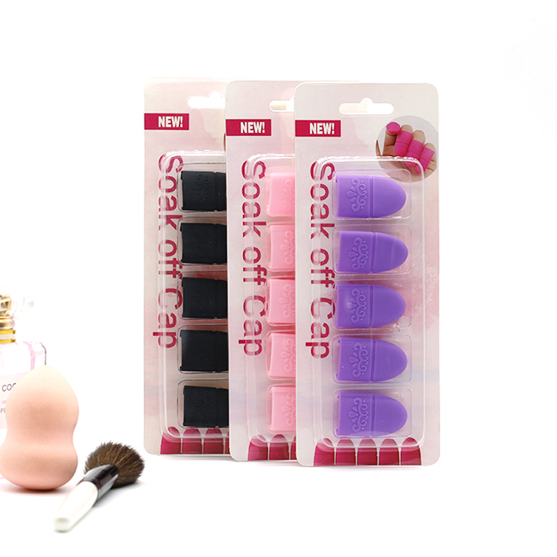 Débranteur à ongles en silicone facile à retirer du gel ou du vernis à ongles, ensemble de déménagement en silicone réutilisable