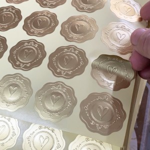 Étiquettes auto-adhésives personnalisées personnalisées