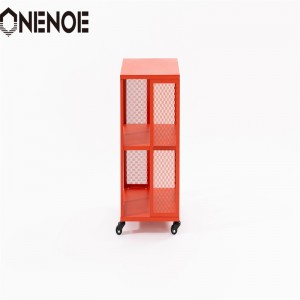 Onenoe Home moderne meubles en métal étagères amovibles Cabinet librasse armoire de rangement d\'organisateurs à cadre solide avec 3niveaux