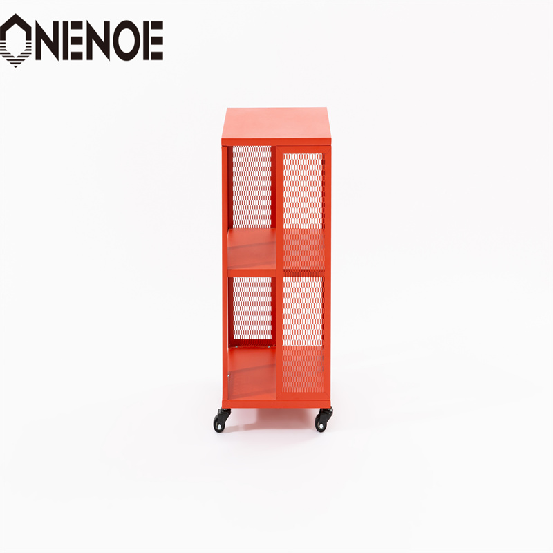 Onenoe Home moderne meubles en métal étagères amovibles Cabinet librasse armoire de rangement d'organisateurs à cadre solide avec 3niveaux