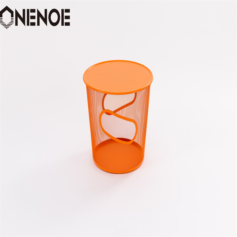 Onenoe moderne moderne moderne grand rangement rond table basse table d'appoint de table d'ordinateur portable table de table de table de table de bout de table pour le salon du salon