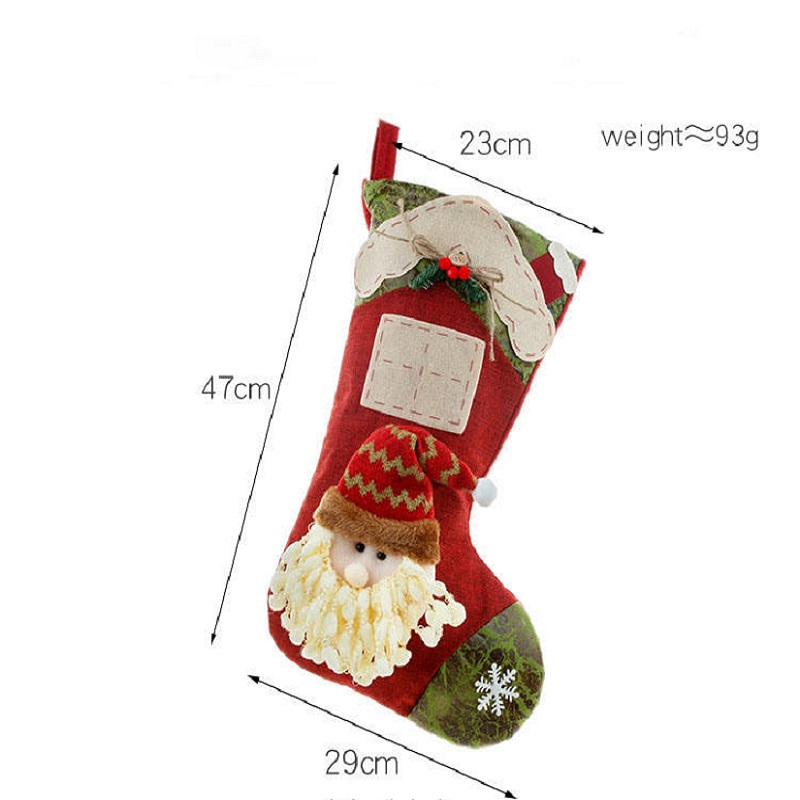 Chaussettes de Noël de style chaud sac-cadeaux de Noël décorations de scène de Noël