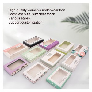 Boîte cadeau en papier fenêtre personnalisé