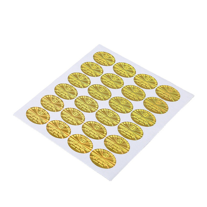 Autocollant brillant en or