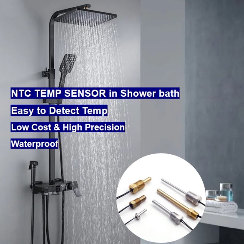 Capteur de température de la thermistance NTC dans la douche de baignoirenumérique