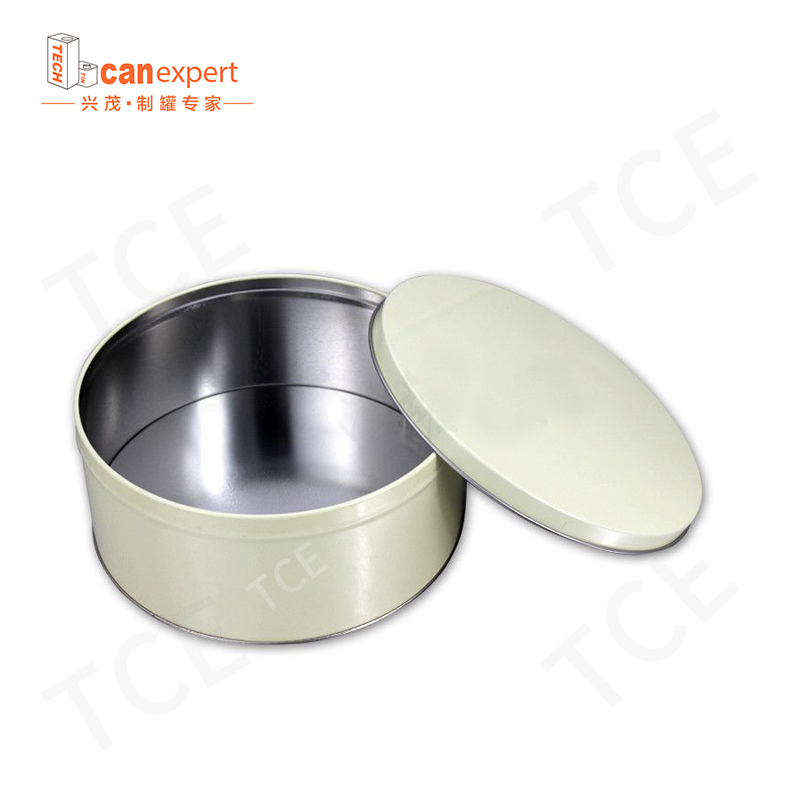 Cougies rondes en aluminium en gros Cougies de Noël Conteneurs cadeaux de Noël
