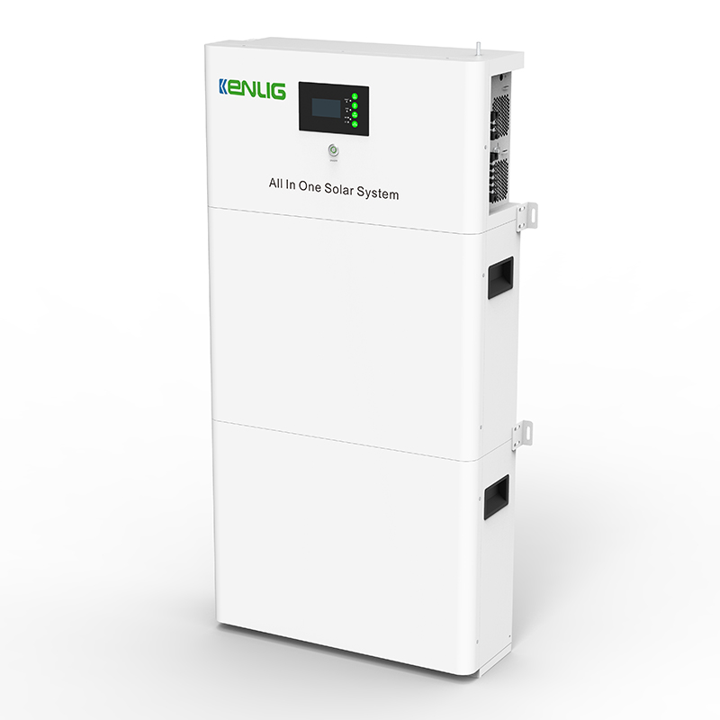 Système de stockage d'énergie Kenlig 51.2V 100AH ​​/200AH 5.12KWH/10KWH Batterie Plus avec onduleur tout dans un système solaire Lifepo4 Lithium-ion Battery
