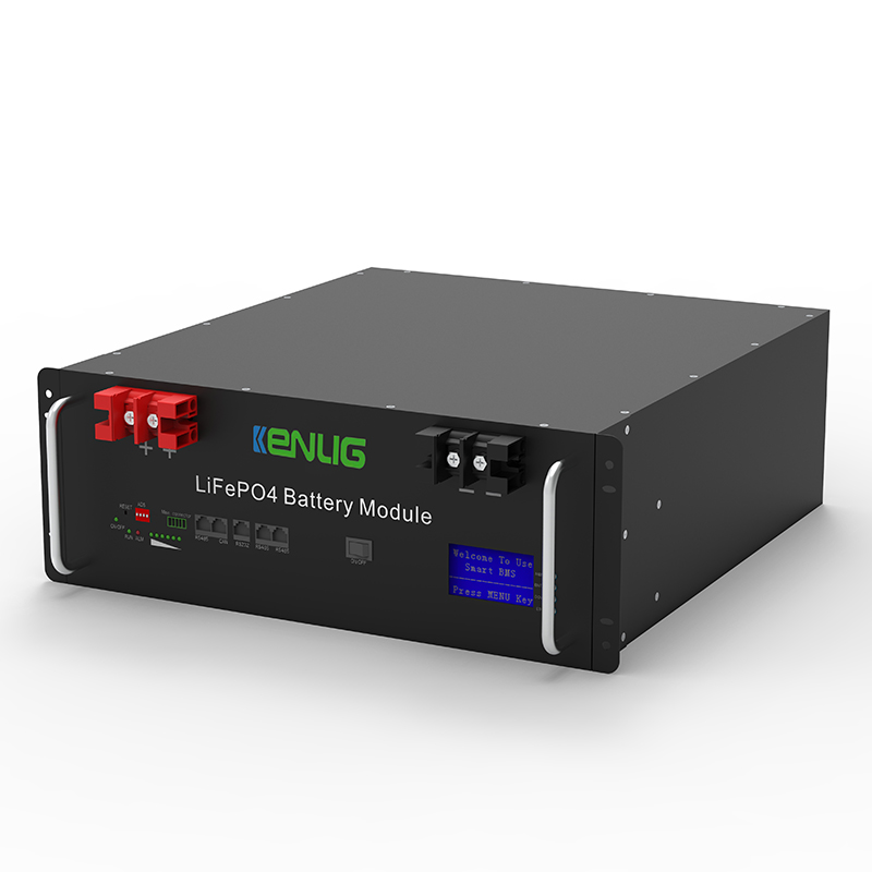 51.2V 100/150/200AH LIFEPO4 Lithium Ion Battery Energy Storage System dans les systèmes d'énergie solaire avec LCD