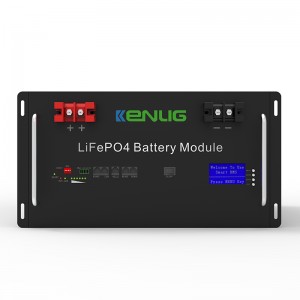 Rack monté 48V 100/150 200AH LifePO4 Appareils domestiques empilables RS232/RS485/CAN Communication Fast Charging Lithium Ion Battery avec LCD