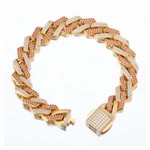 Zircon Bracelet Hip Hop Personnalisé Bracelet Crystal Super Flash Hundred Hunced Match