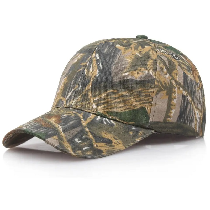 Camouflage unisexe Chapeau camouflage de pêche Baseball Cap