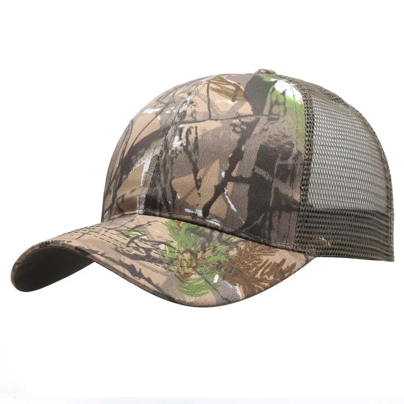 Camouflage unisexe Chapeau camouflage de pêche Baseball Cap