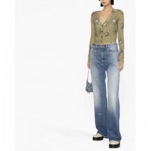 Pull de créateur de style de mode en gros pull à manches longues