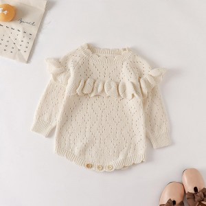 Automne et hiver Nouvelles filles \\\\\\\\\\\\ \'Baby tricot à saut en tricoté