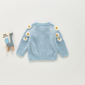 Spring enfants bébé filles cardigan mouche de manteau