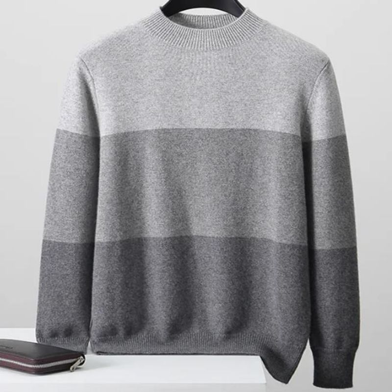 Pure en cachemire Pullmère Men de col roulé à demi-coulé d'automne Pull épais hivern