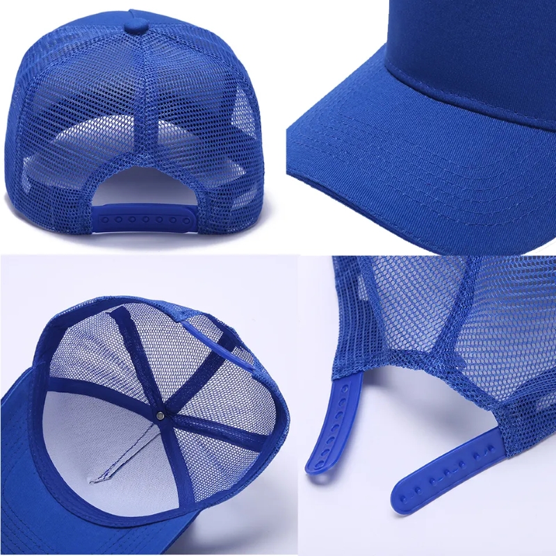 Personnalisable Logo OEM Summer Mesh Baseball Cap Baseball Cap Unisexe Mesh Hat pour hommes Femmes