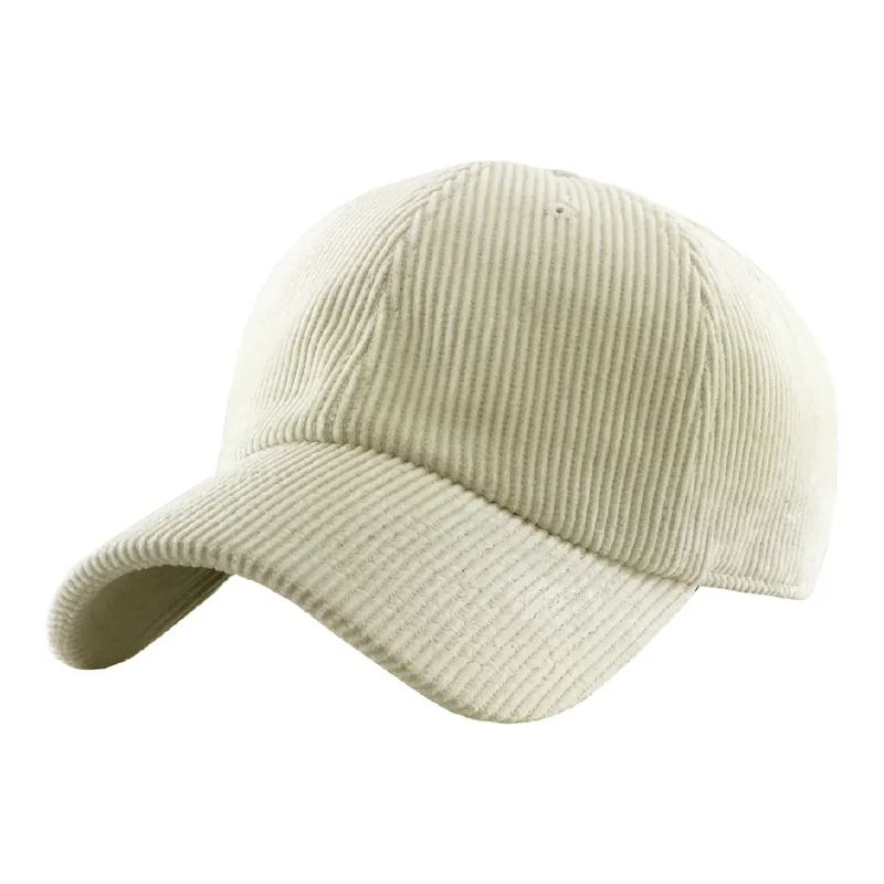 Cordiction de baseball en velours 6 Panneau vierge papa Cap Sport Winter Hat Coup de broderie personnalisée Logo