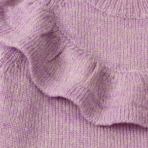 Vêtements pour bébé filles à manches longues en tricot pull d\'évasion de couleurs solides motifs de tricot de couleurs