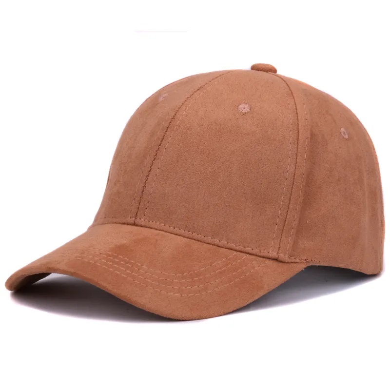 Capes de baseball en daim en daim en usine Perfait et chapeau de sport vide en plein air pour hommes et femmes