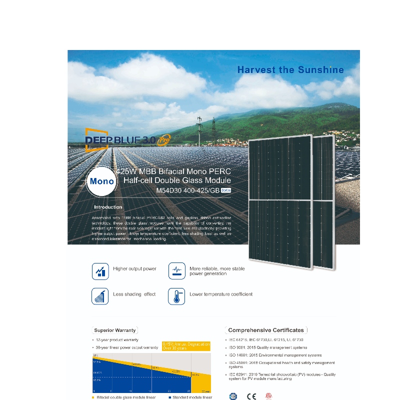 Panneaux solaires renouvelables Système de prix bon marché de haute qualité