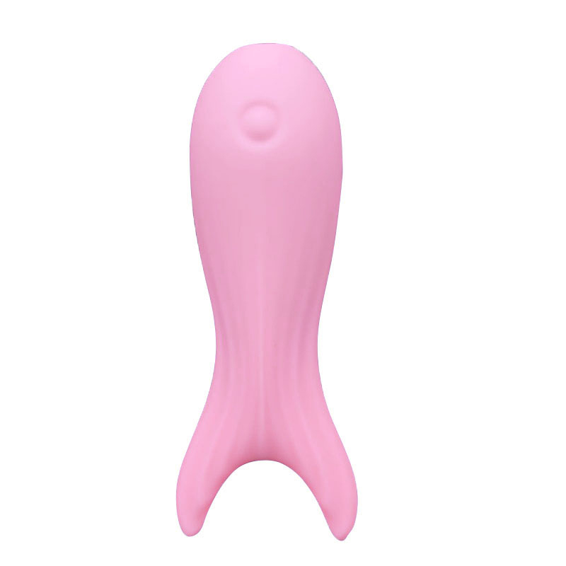 jouet sexuel adulte vibrant la baguette de vibrateur (grande fourche de poisson rose)