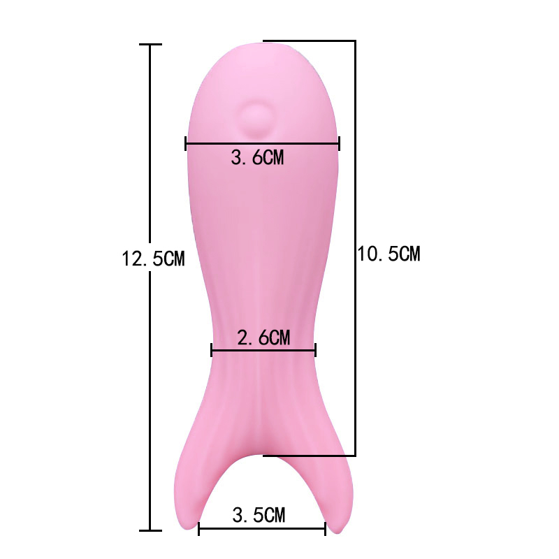 jouet sexuel adulte vibrant la baguette de vibrateur (grande fourche de poisson rose)