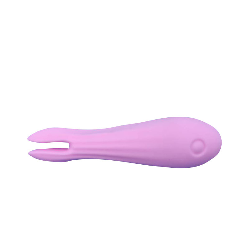 jouet sexuel adulte vibrant la baguette de vibrateur (petite fourche de poisson rose)