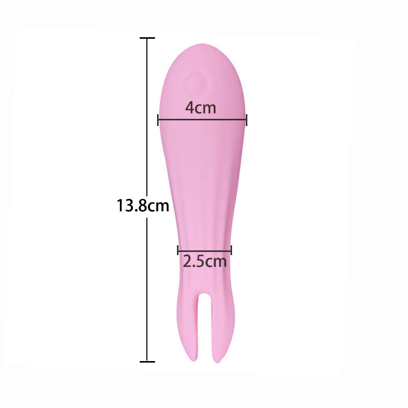 jouet sexuel adulte vibrant la baguette de vibrateur (petite fourche de poisson rose)