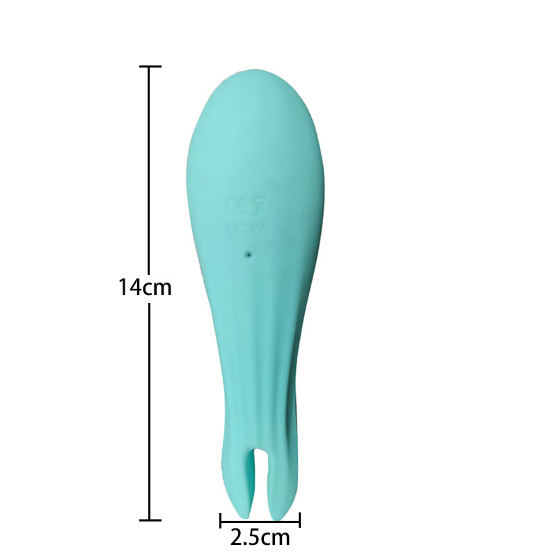 jouet sexuel adulte vibrant la baguette de vibrateur (petite fourche à poissons vertes)