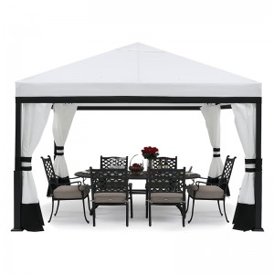 Gazebo de jardin avec toit rétractable