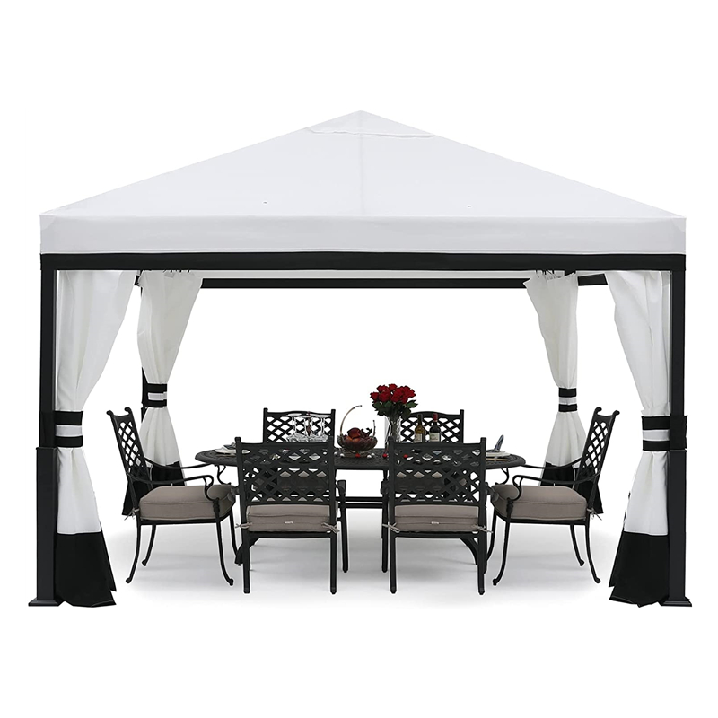 Gazebo de jardin avec toit rétractable